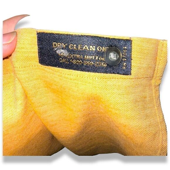 Scott Barber Golden Yellow Button Down Shirt Size XL - Picture 7 of 8